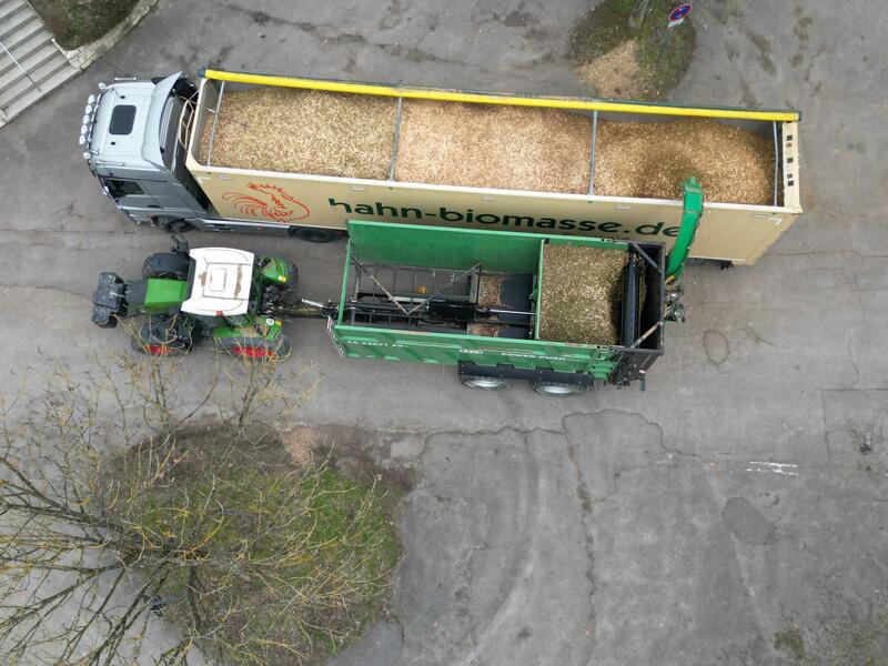 Albach overlaadwagen voor houtsnippers | Tuin en Park Techniek