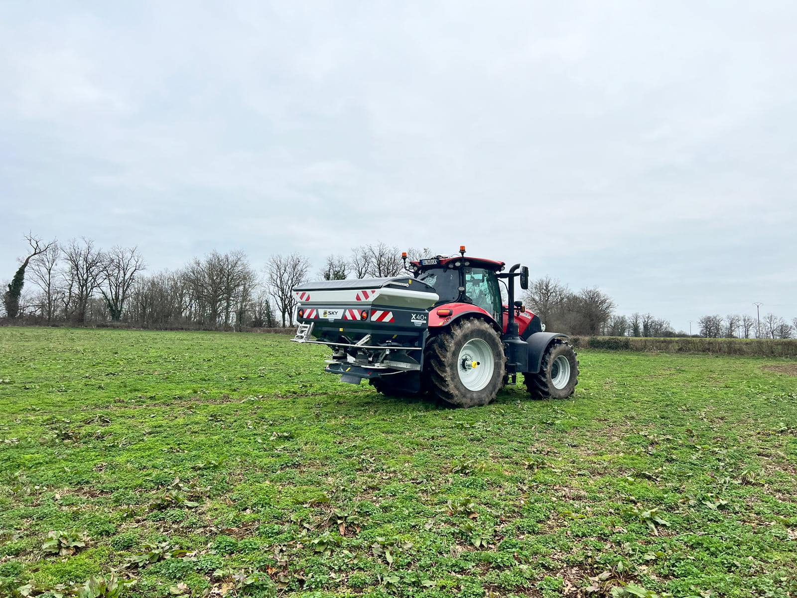Ferti Eye: afsteltechniek van Sky Agriculture voor de kunstmeststrooier | LandbouwMechanisatie