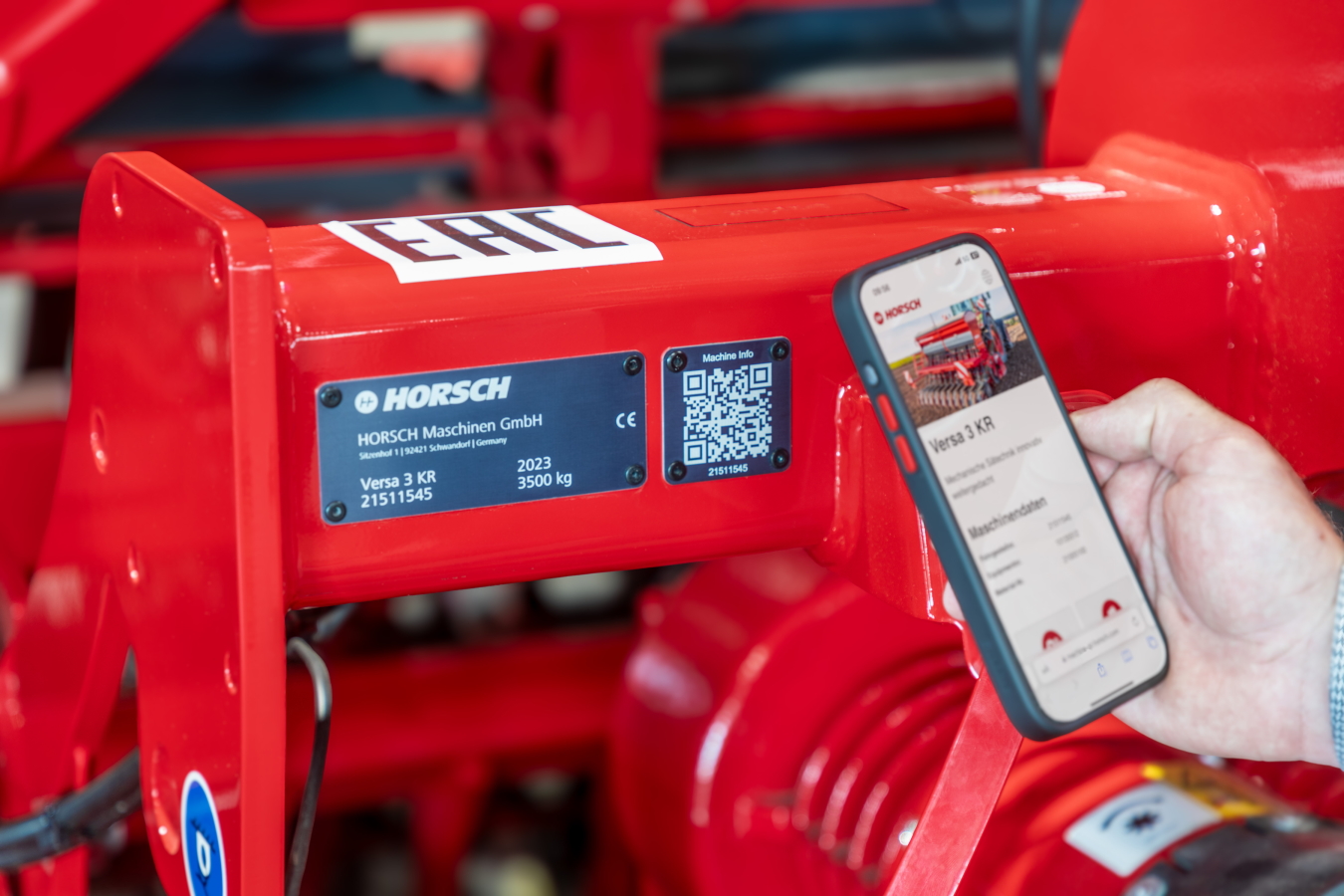 Horsch houdt klanten met QR-code op de hoogte | LandbouwMechanisatie