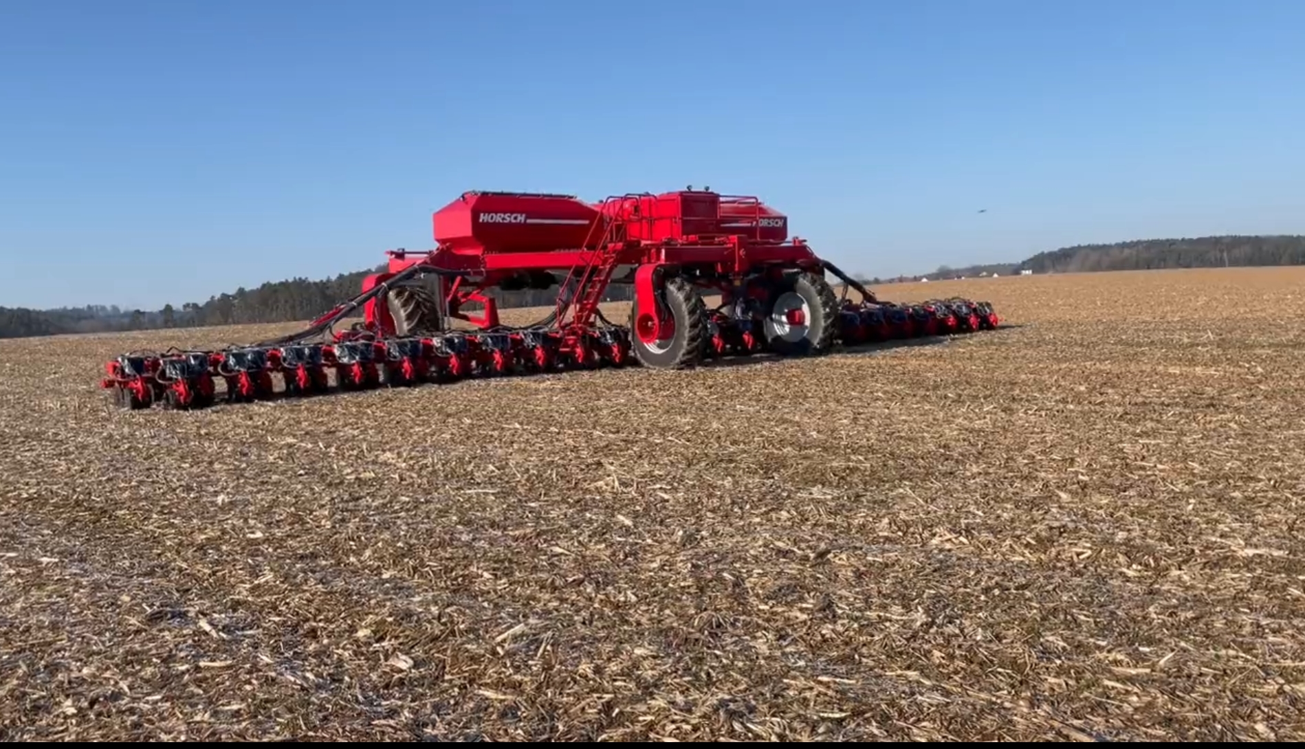 Horsch test 24 meter brede zaairobot | LandbouwMechanisatie