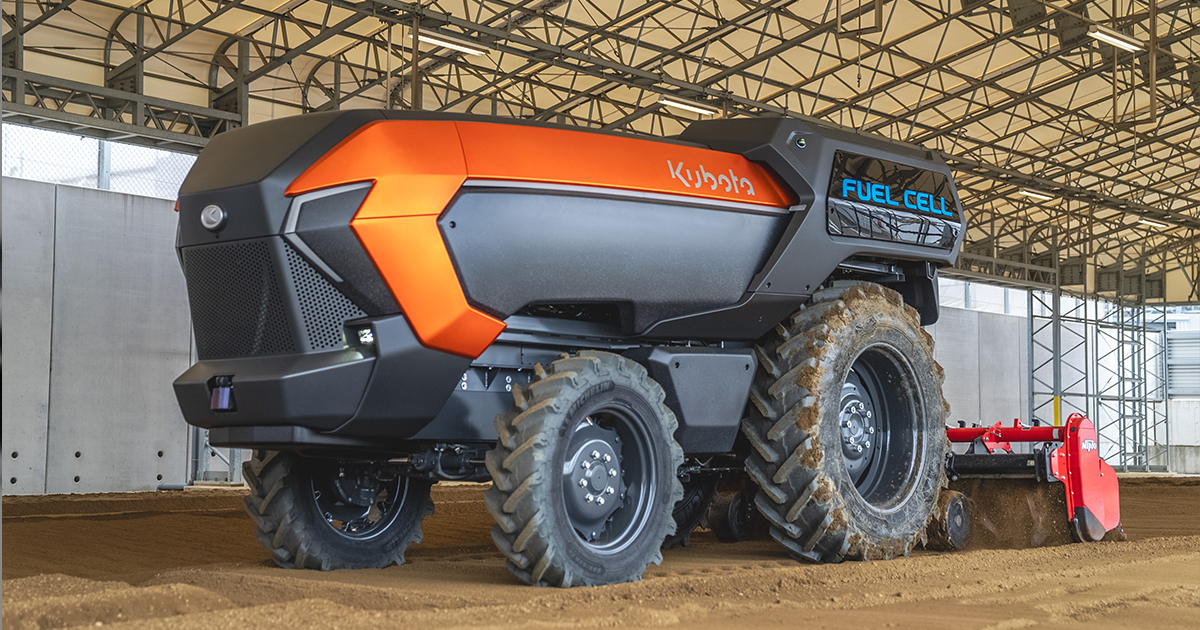 Kubota werkt aan waterstoftrekker met brandstofcel | LandbouwMechanisatie