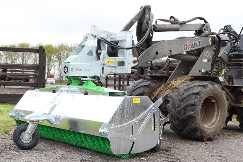 Zocon-veegmachine voor wiellader | Tuin en Park Techniek