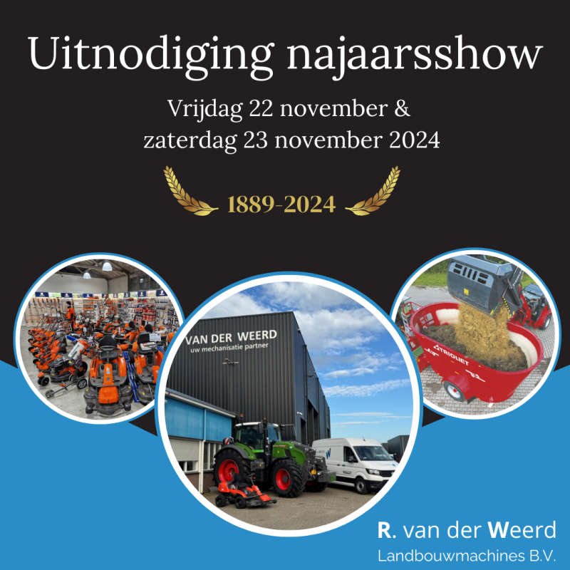 22 en 23 november najaarsshow Van der Weerd Kampen