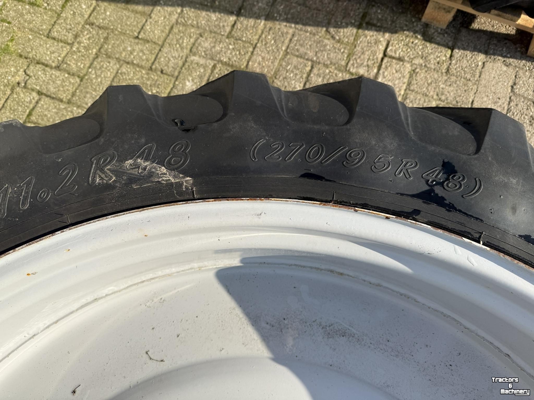 Wielen, Banden, Velgen & Afstandsringen  Alliance 270/95R48 + 270/95R32 cultuurwielen