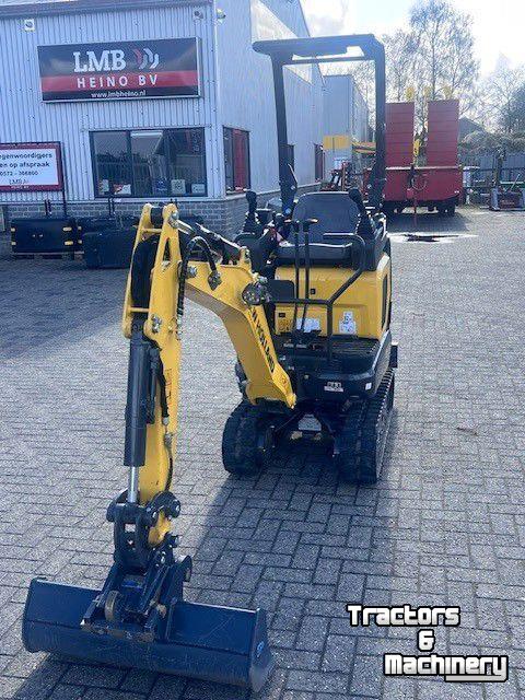 Mini-graver / Mini-graafmachine New Holland E12D minikraan incl 3 bakken