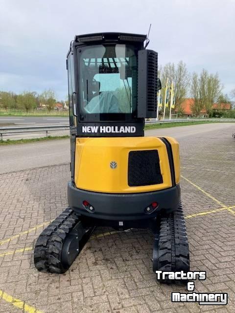 Mini-graver / Mini-graafmachine New Holland E35D