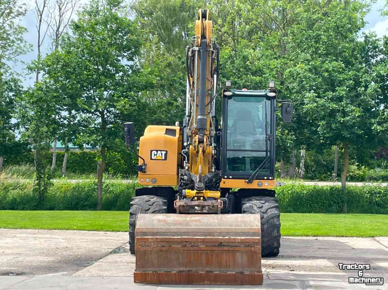 Bandenkraan / Graafmachine op wielen Caterpillar M314F mobiele kraan draaikantelstuk