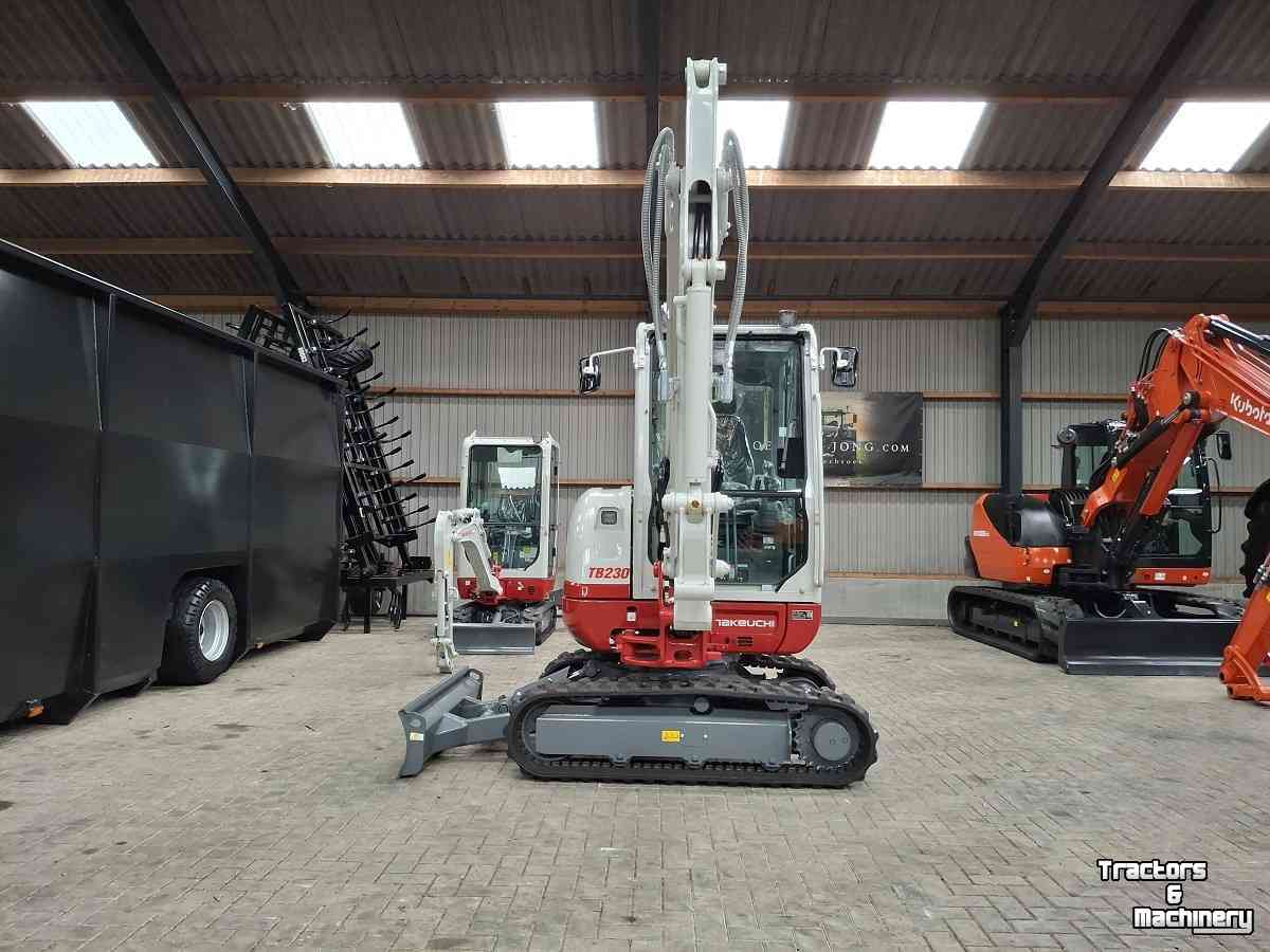 Mini-graver / Mini-graafmachine Takeuchi TB230, minigraver, minikraan, BJ2026, Nieuw!