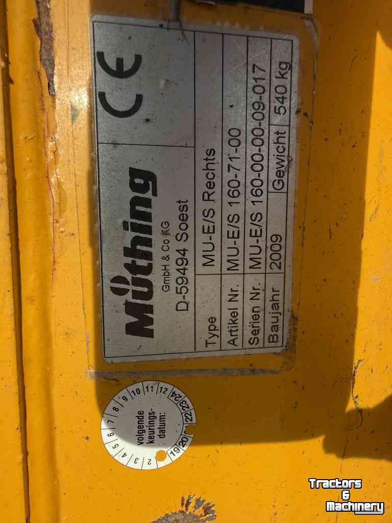 Klepelmaaier  Münthing MU -E/S 160