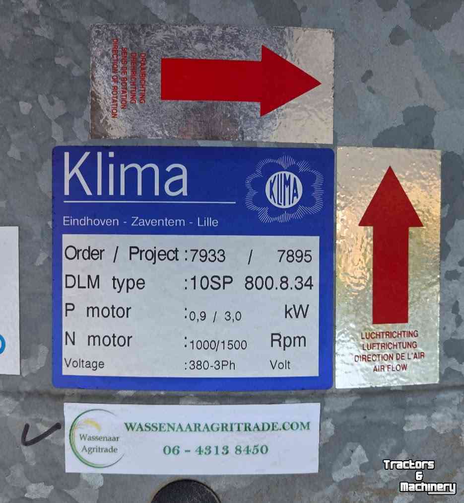 Klimatiseringsapparatuur  Klima DLM-10SP Tweetoeren Axiaalventilatoren