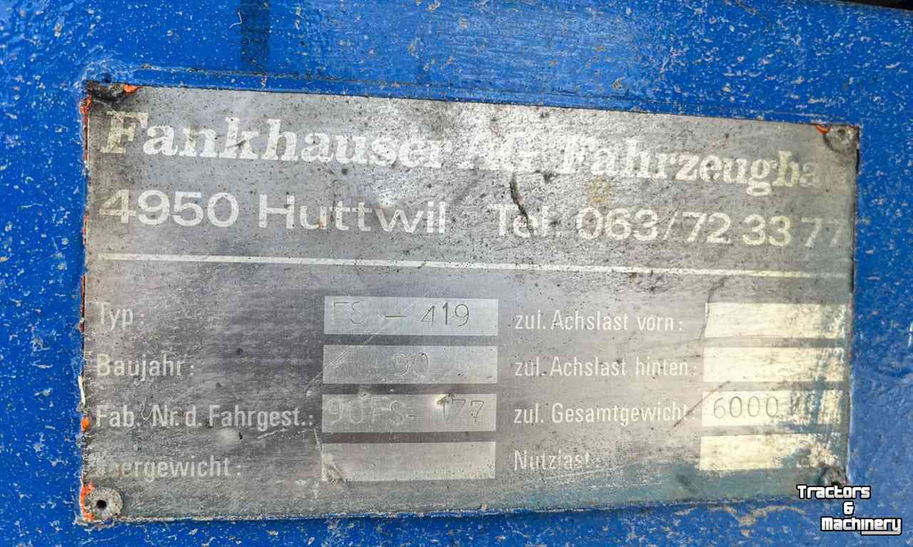 Dieplader / Aanhanger  Frankhauser FS419 Dieplader / Machinetransporter