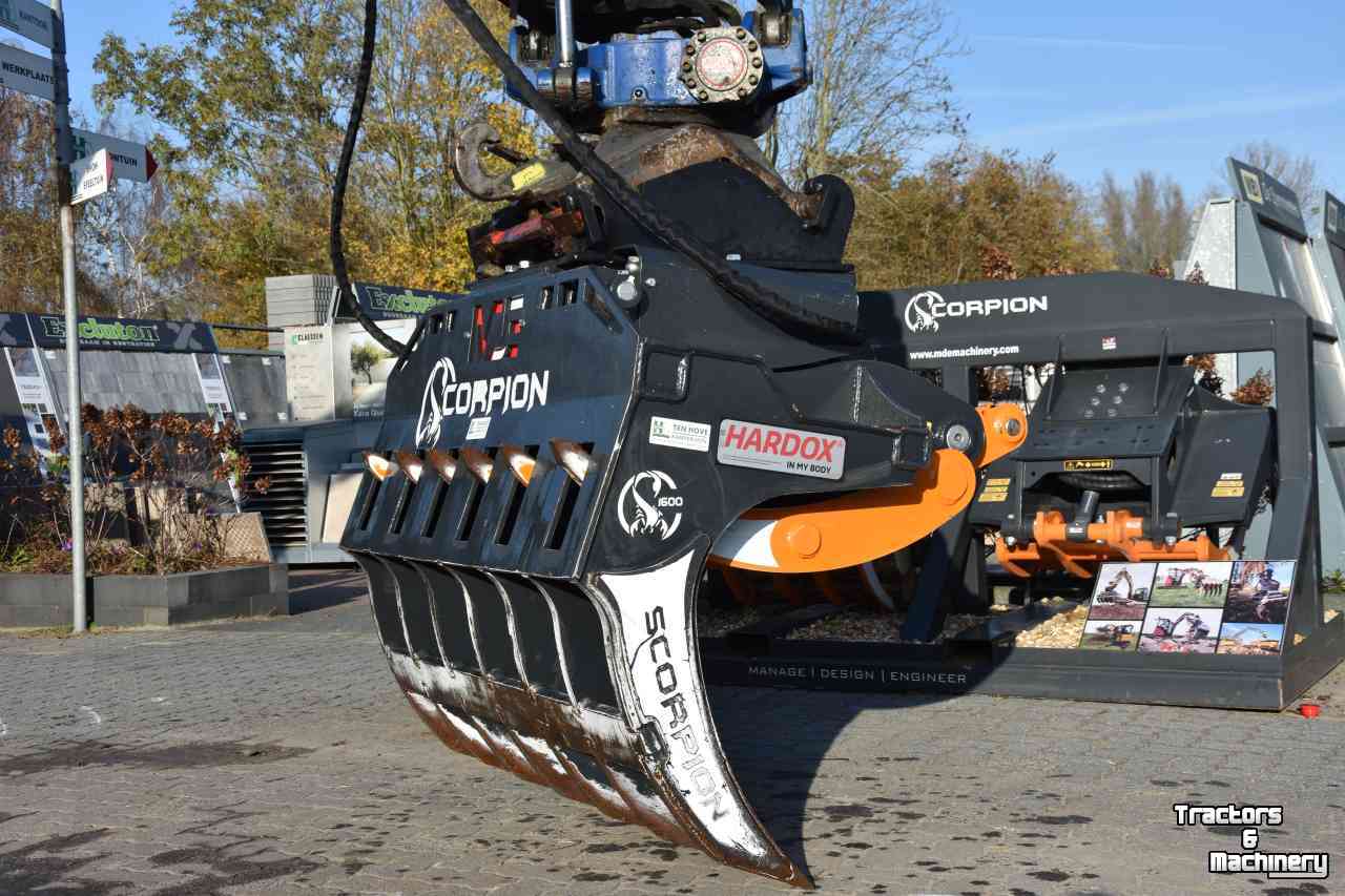 Sloopgrijper / Sorteergrijpers / Grijper MDE Scorpion 1600 stobbengrijper hark