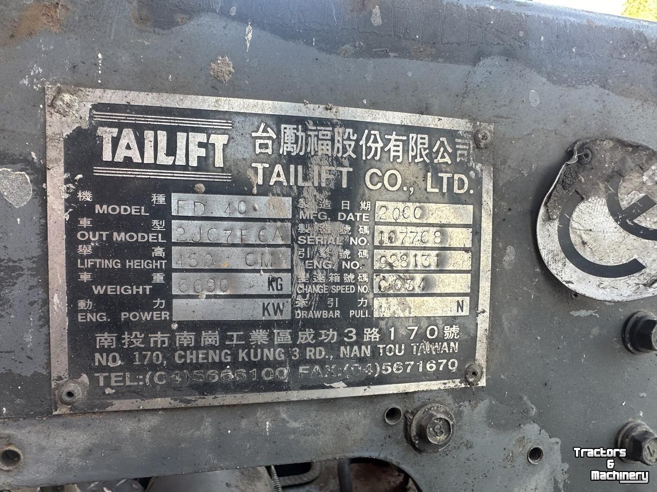 Heftruck Tailift Tailift FD40 heftruck
