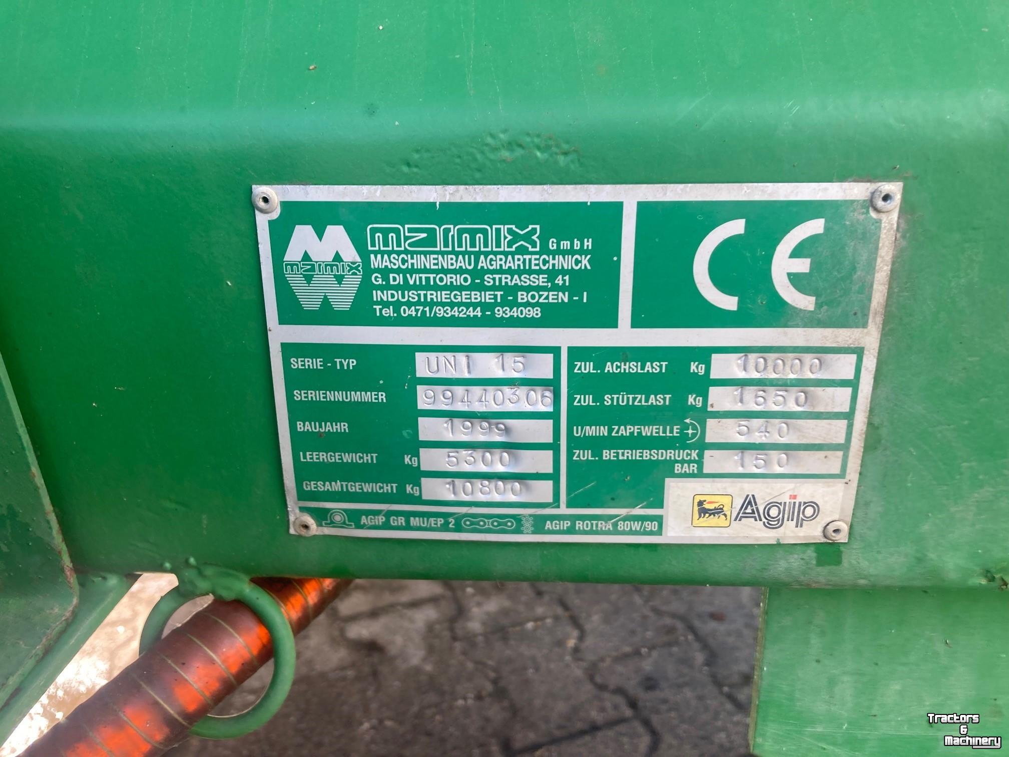 Voermengwagen Marmix 15 m3