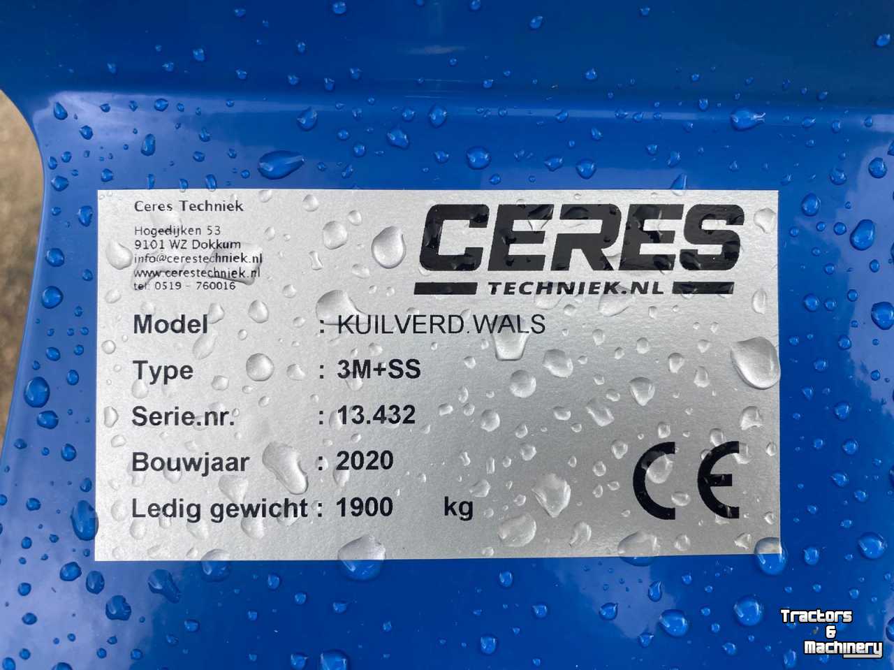 Kuilverdichtingswals Ceres NIEUW! 3 METER