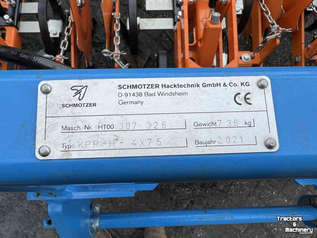 Schoffelbalk Schmotzer KPP-H-4x75 schoffelmachine