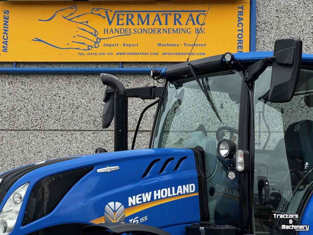 Tractor / Trekker New Holland T6.155AC vario 40km Stage V  Fronthef vol geveerd 2091u