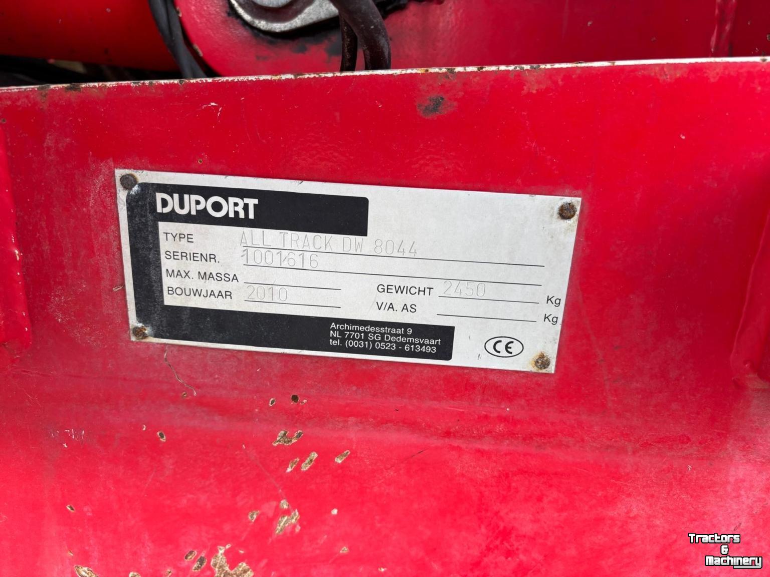 Zodebemester Duport 8m graslandbemester