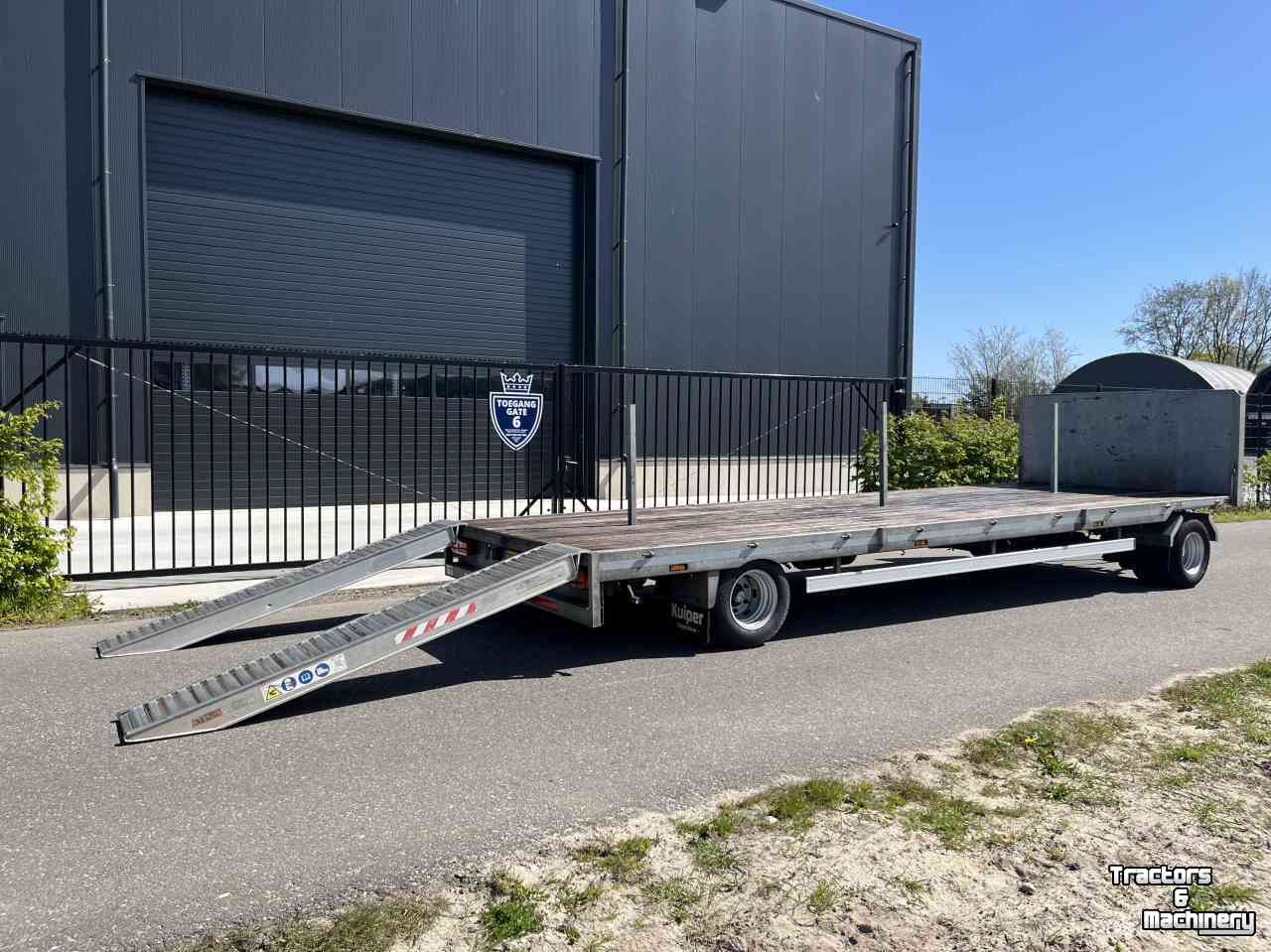 Getrokken truck-aanhanger  Kuiper KD7002 Schamel aanhanger luchtgeremd