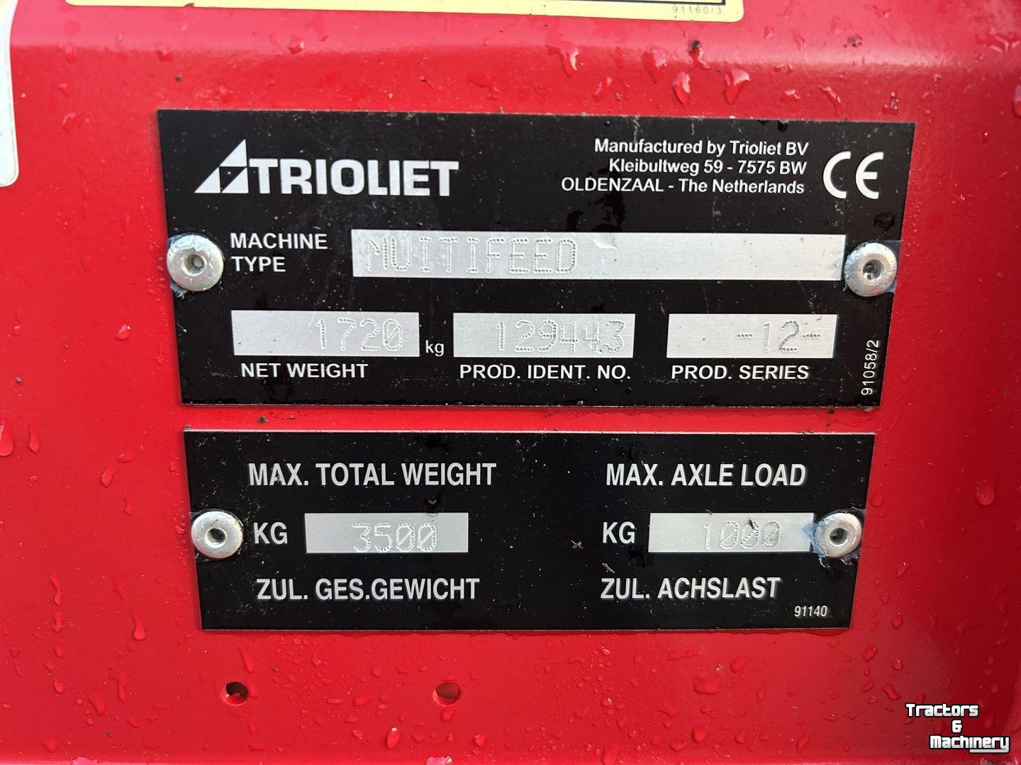 Voermengwagen Vertikaal Trioliet MULTIFEED