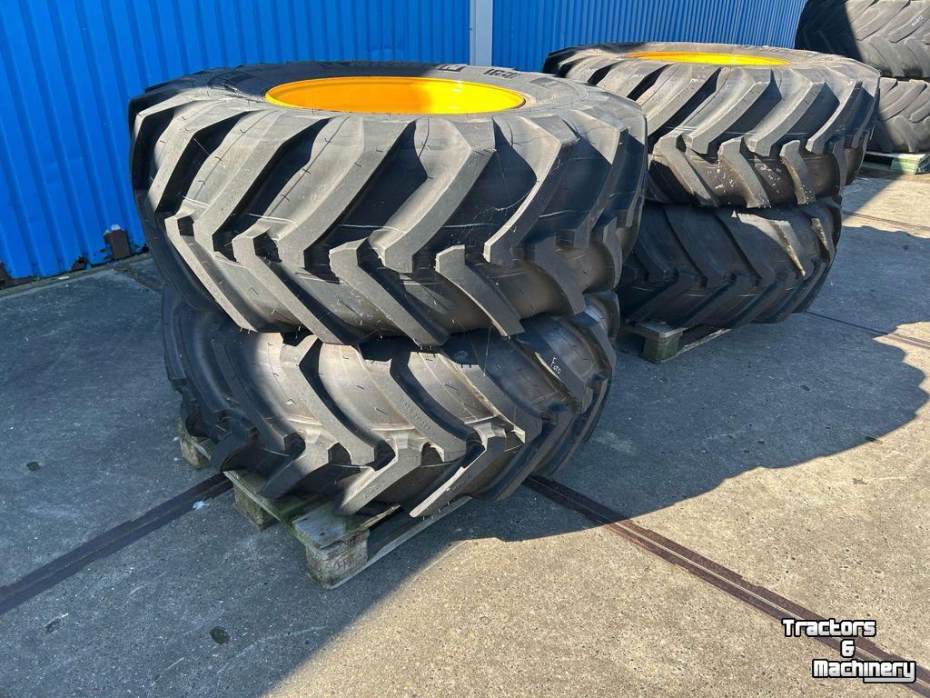 Wielen, Banden, Velgen & Afstandsringen Michelin 4x XMCL 480/80R26 JCB 12g.