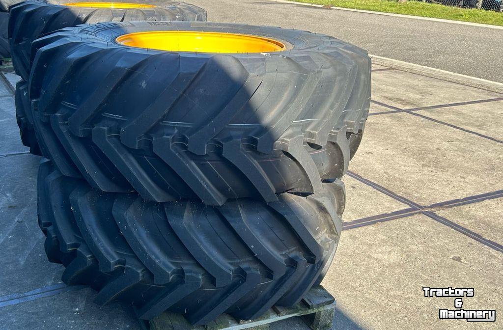 Wielen, Banden, Velgen & Afstandsringen Michelin 4x XMCL 480/80R26 JCB 12g.