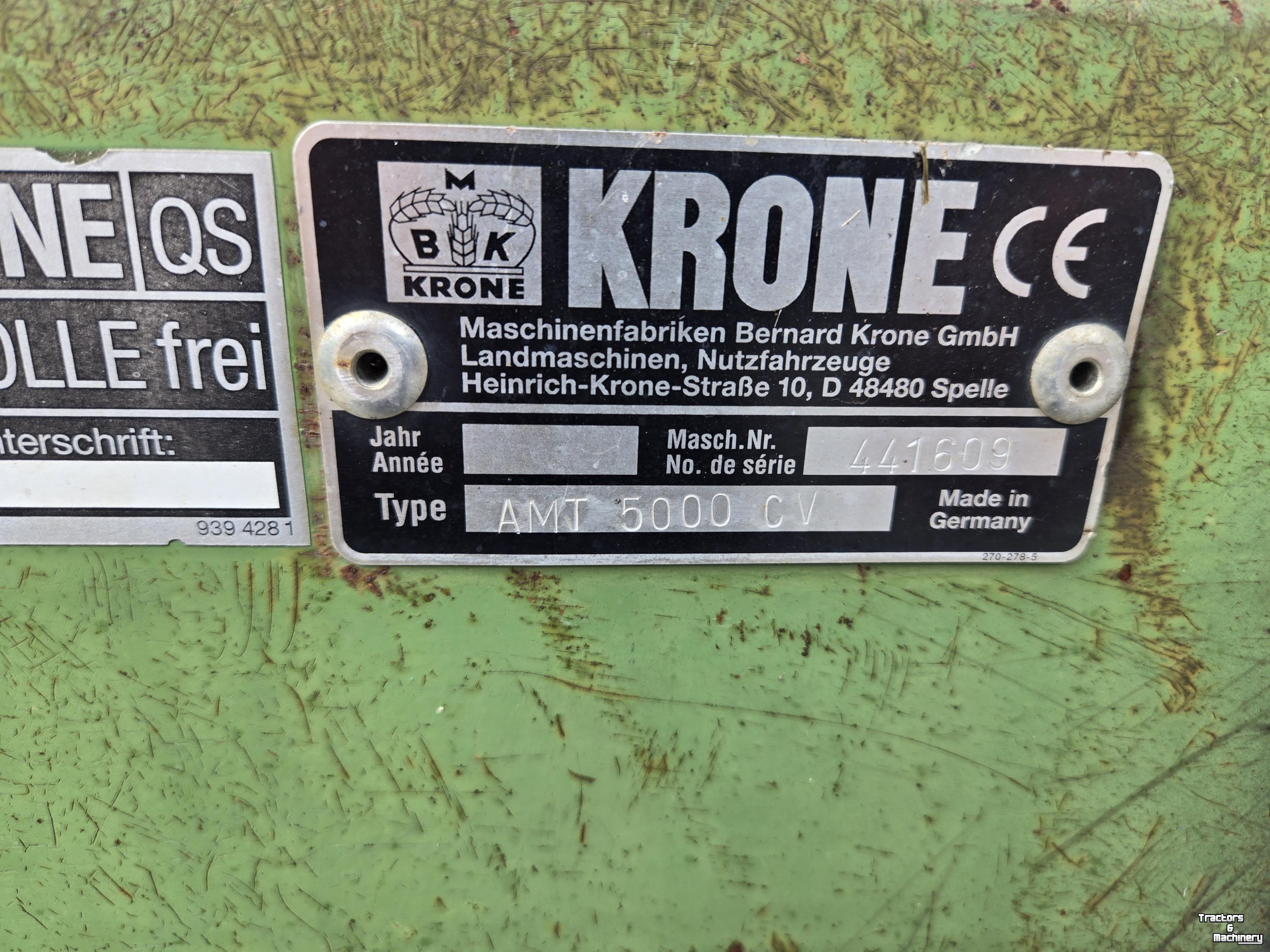 Maaier Krone AMT 5000 cv