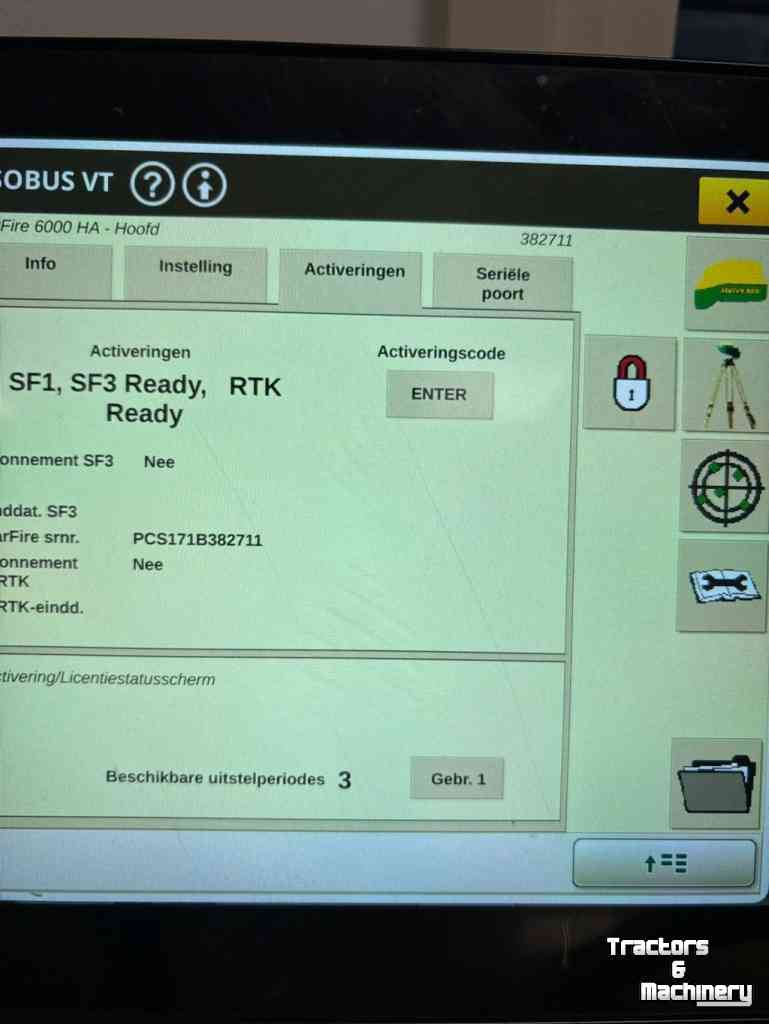 GPS besturings systemen en toebehoren John Deere SF6000 + RTK