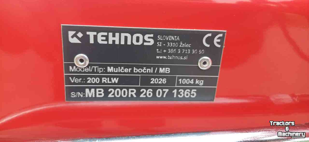 Klepelmaaier Tehnos MB200RLW Profi