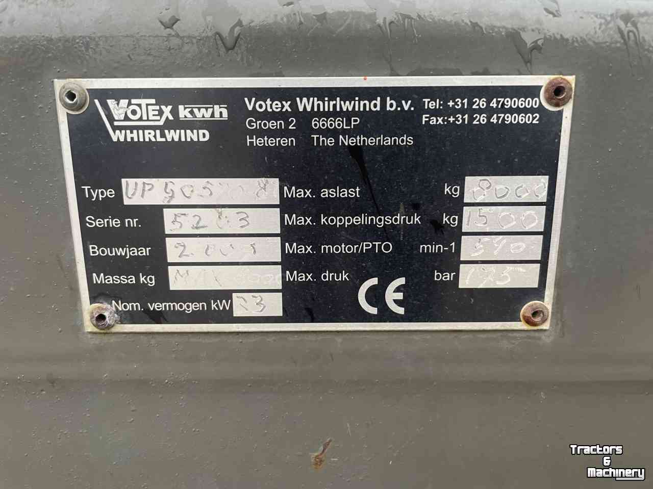 Zuigwagen Votex VT850 Zuigwagen