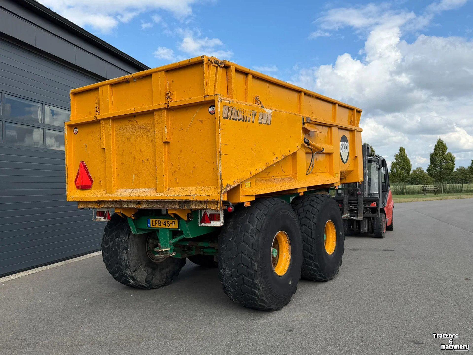 Kipper / Kiepwagen / Landbouwkipper Beco ONBEKEND GIGANT 200