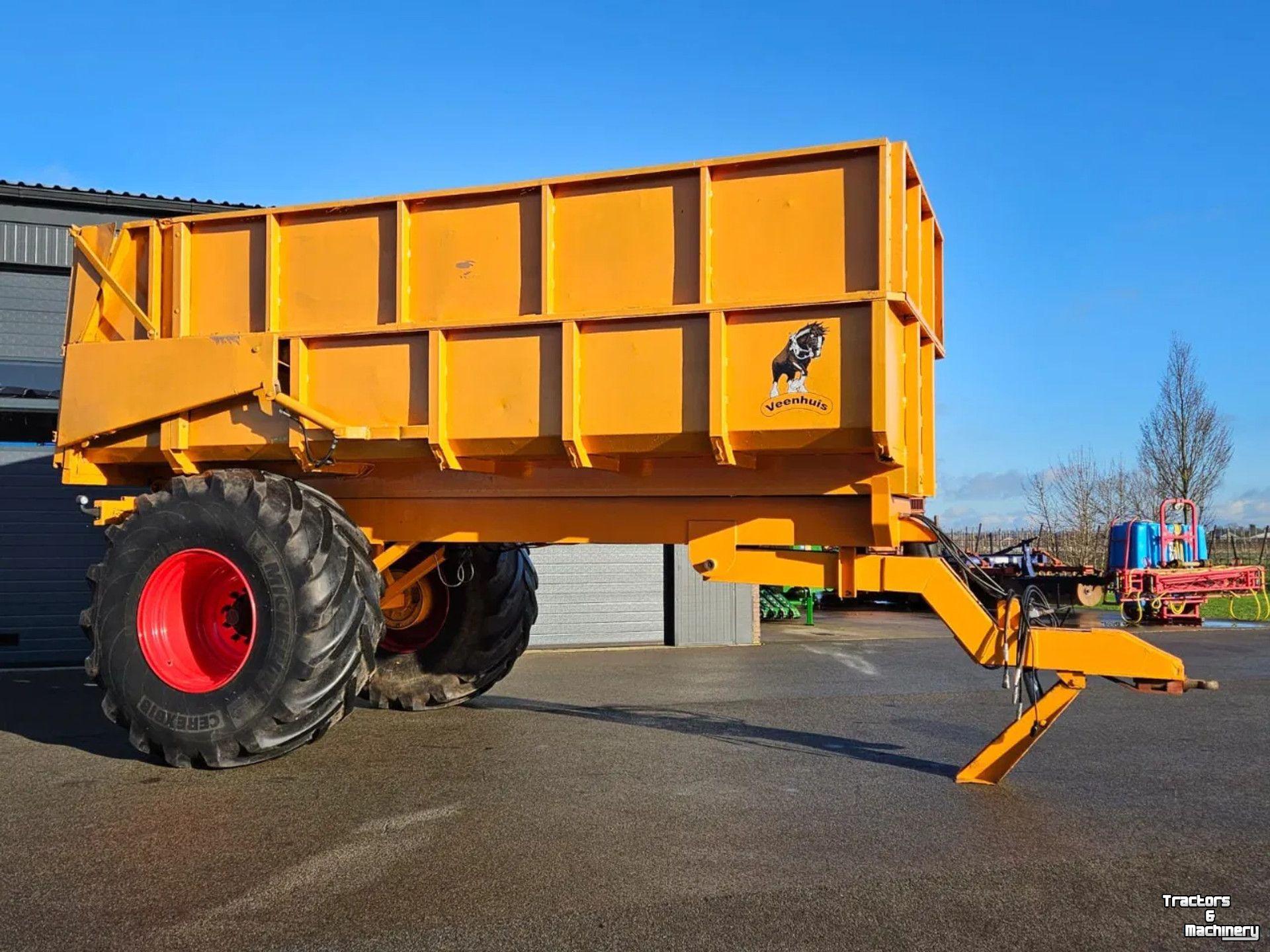 Kipper / Kiepwagen / Landbouwkipper Veenhuis 12000 Enkelas landbouwkipper