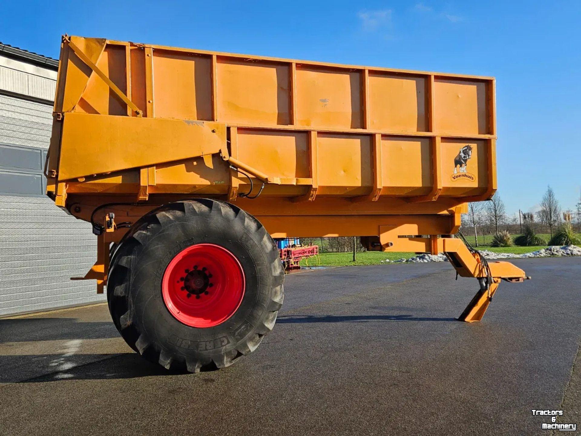 Kipper / Kiepwagen / Landbouwkipper Veenhuis 12000 Enkelas landbouwkipper