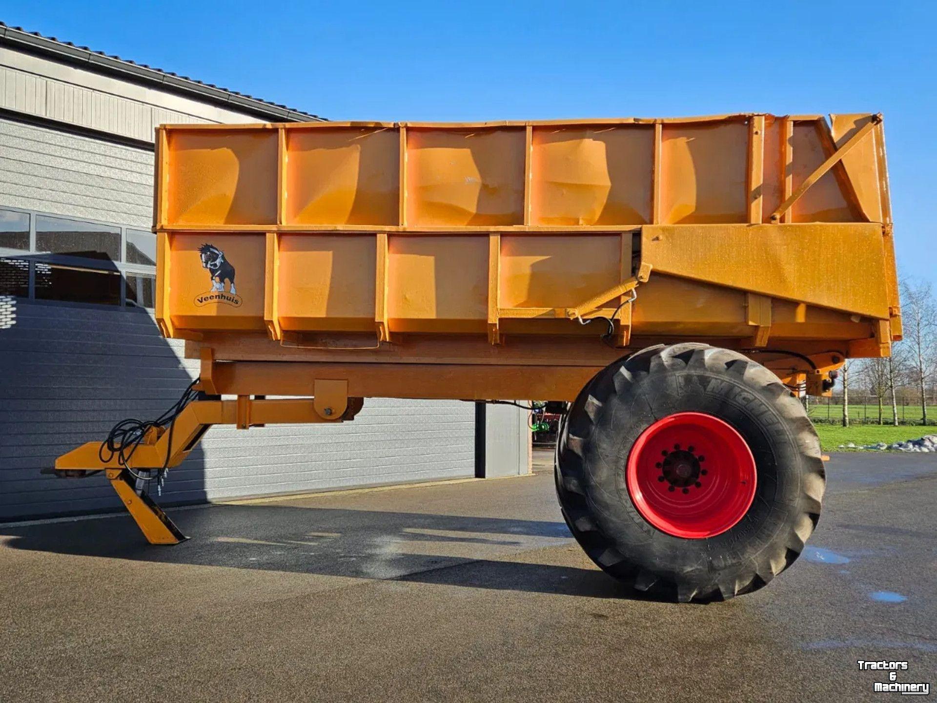 Kipper / Kiepwagen / Landbouwkipper Veenhuis 12000 Enkelas landbouwkipper
