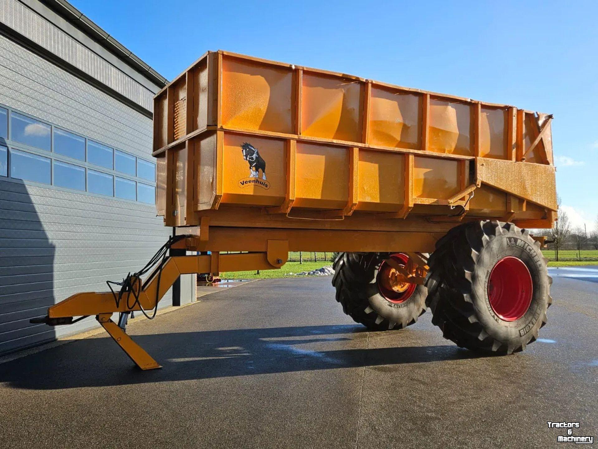 Kipper / Kiepwagen / Landbouwkipper Veenhuis 12000 Enkelas landbouwkipper