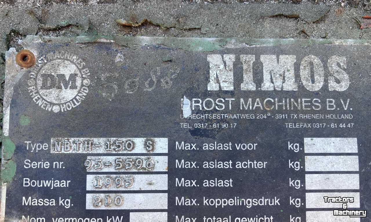 Veegmachine Nimos NBTH-150 S Veegmachine