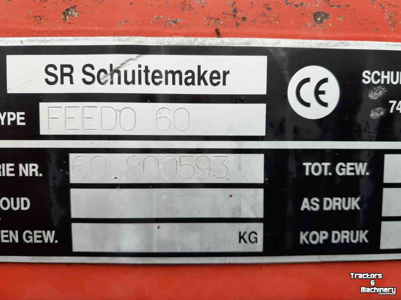 Voerverdeelwagen  / Voerdoseerwagen Schuitemaker Feedo 60-13