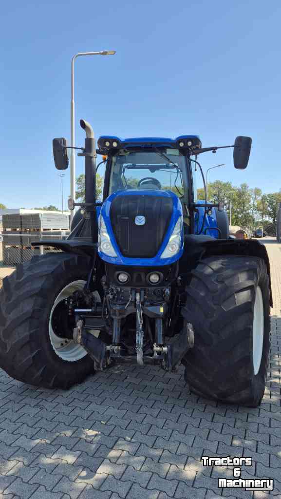 Tractor / Trekker New Holland T7.315 HD AC 40Kmh. Lucht, Fronthef, geveerde vooras en cabine.