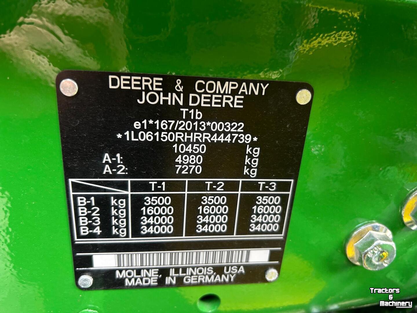 Tractor / Trekker John Deere 6R 150
