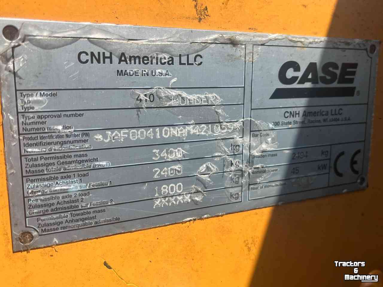 Schranklader / Skid Steer Lader Case-IH 410