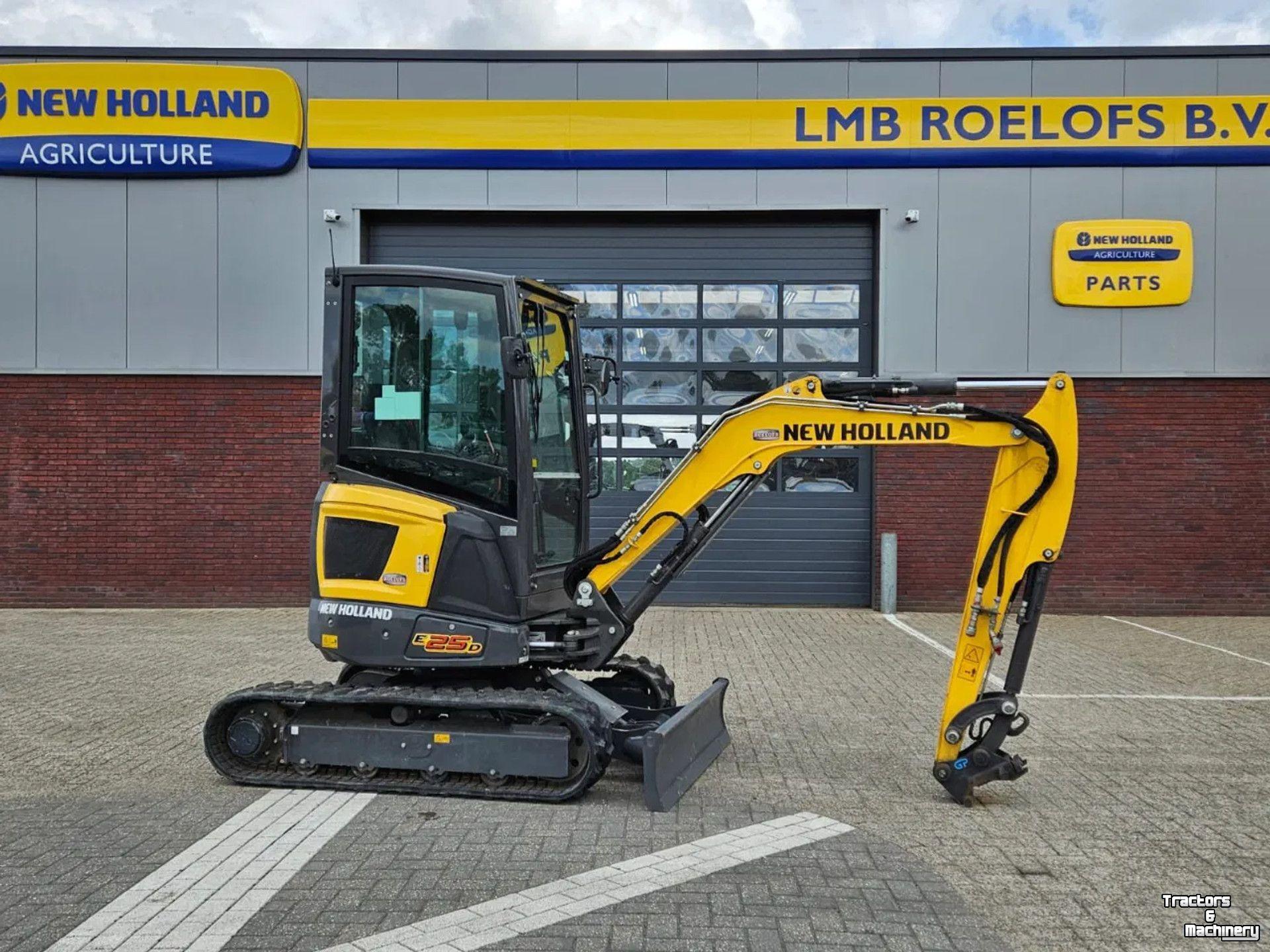 Mini-graver / Mini-graafmachine New Holland E25D minikraan