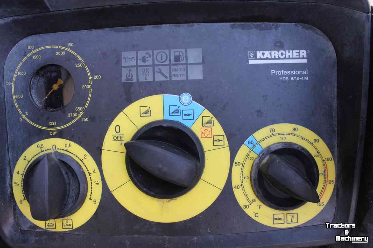 Hogedrukreiniger Warm/Koud Karcher HDS8/18-4MX heetwater hogedrukreiniger stoomcleaner met slanghaspel Kärcher