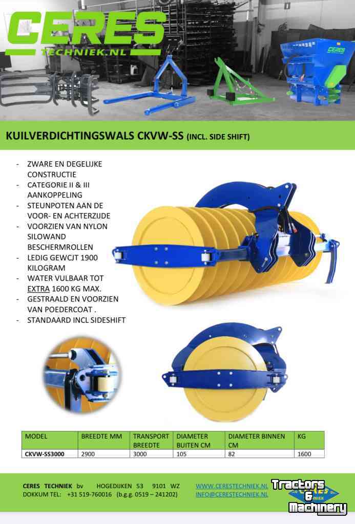 Kuilverdichtingswals Ceres CKVW-SS