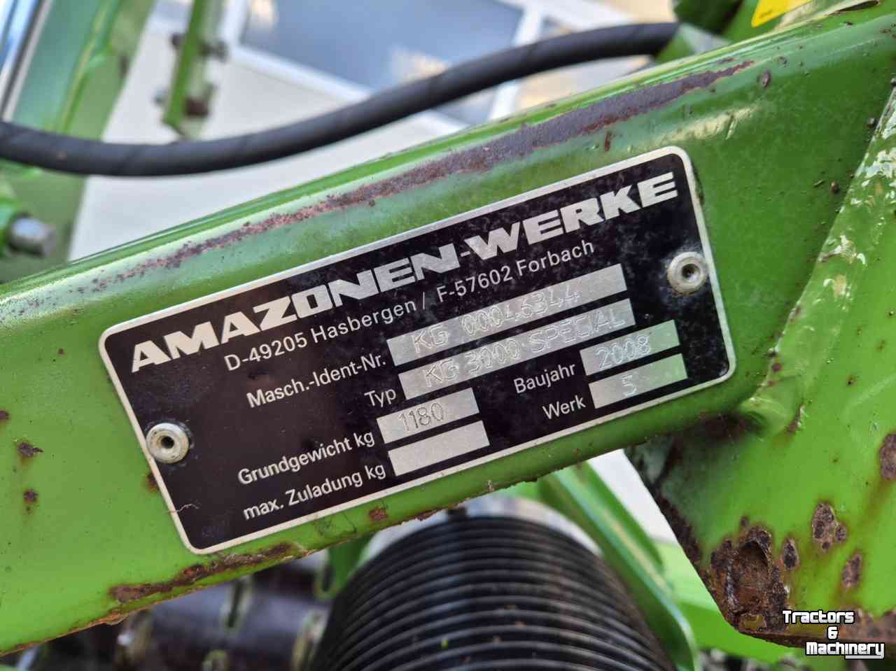 Rotorkopeg Amazone KG3000 Special rotoreg rotorkopeg met hef
