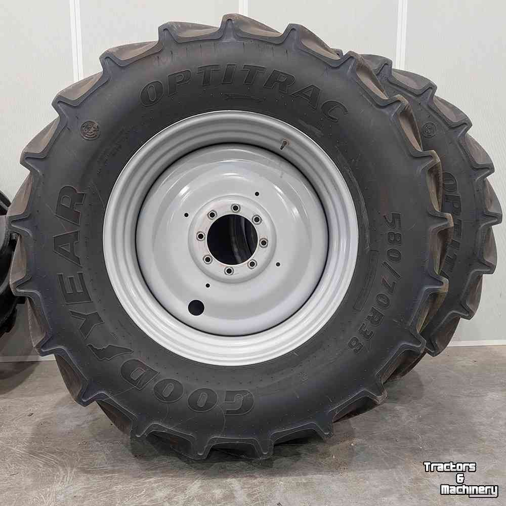 Wielen, Banden, Velgen & Afstandsringen Good Year 480/70R28 en 580/70R38