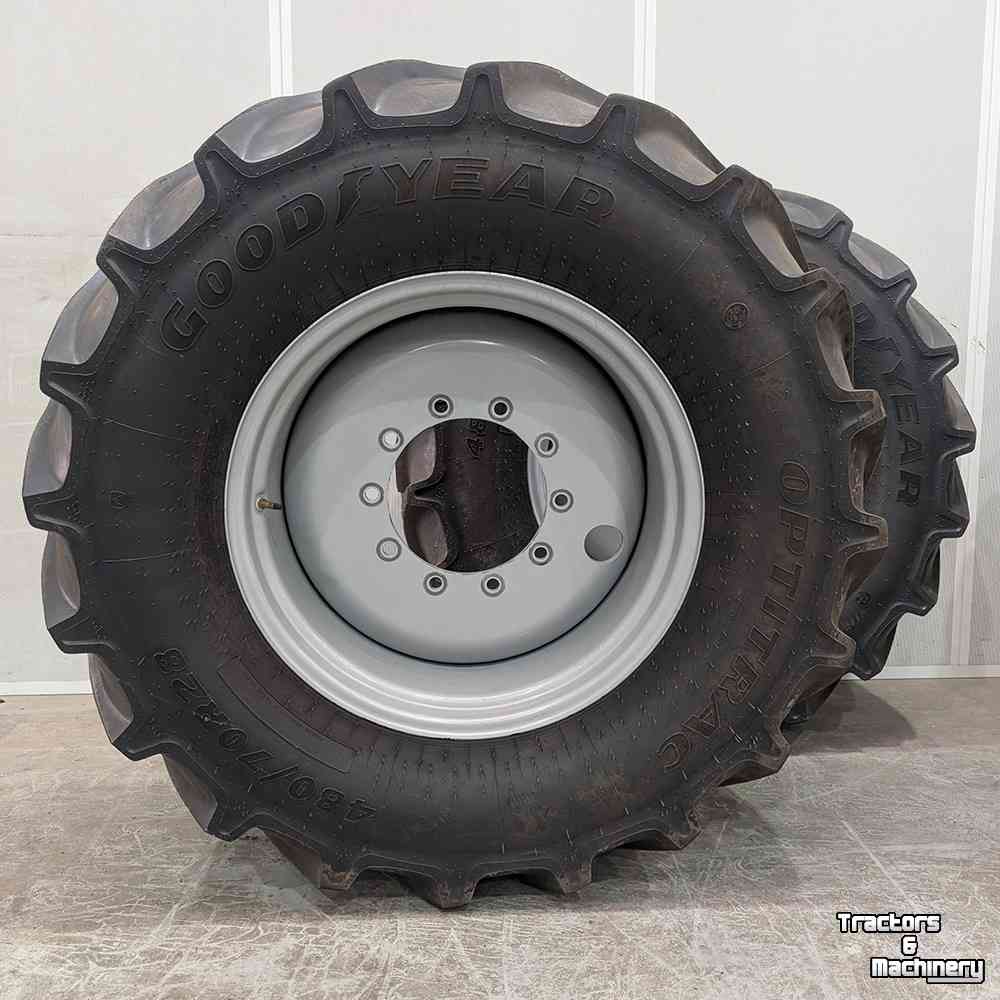 Wielen, Banden, Velgen & Afstandsringen Good Year 480/70R28 en 580/70R38