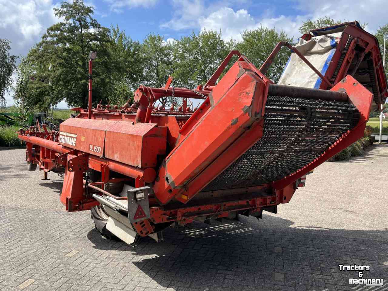 Uienrooier Grimme DL 1500, uienrooier, egelband