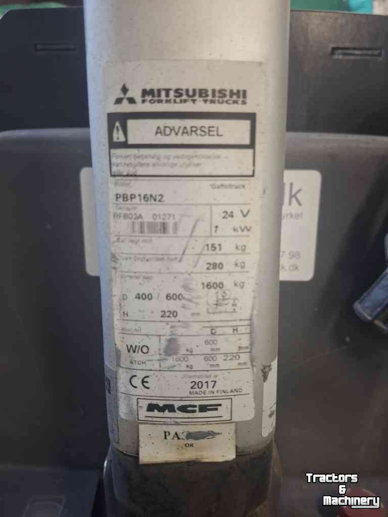 Elektrische palletwagen Mitsubishi PBP16N2