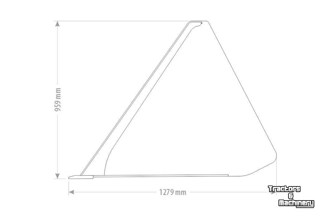 Laadbak / Grondbak Qmac Volumebak XL 180 Standaard - 1080 L