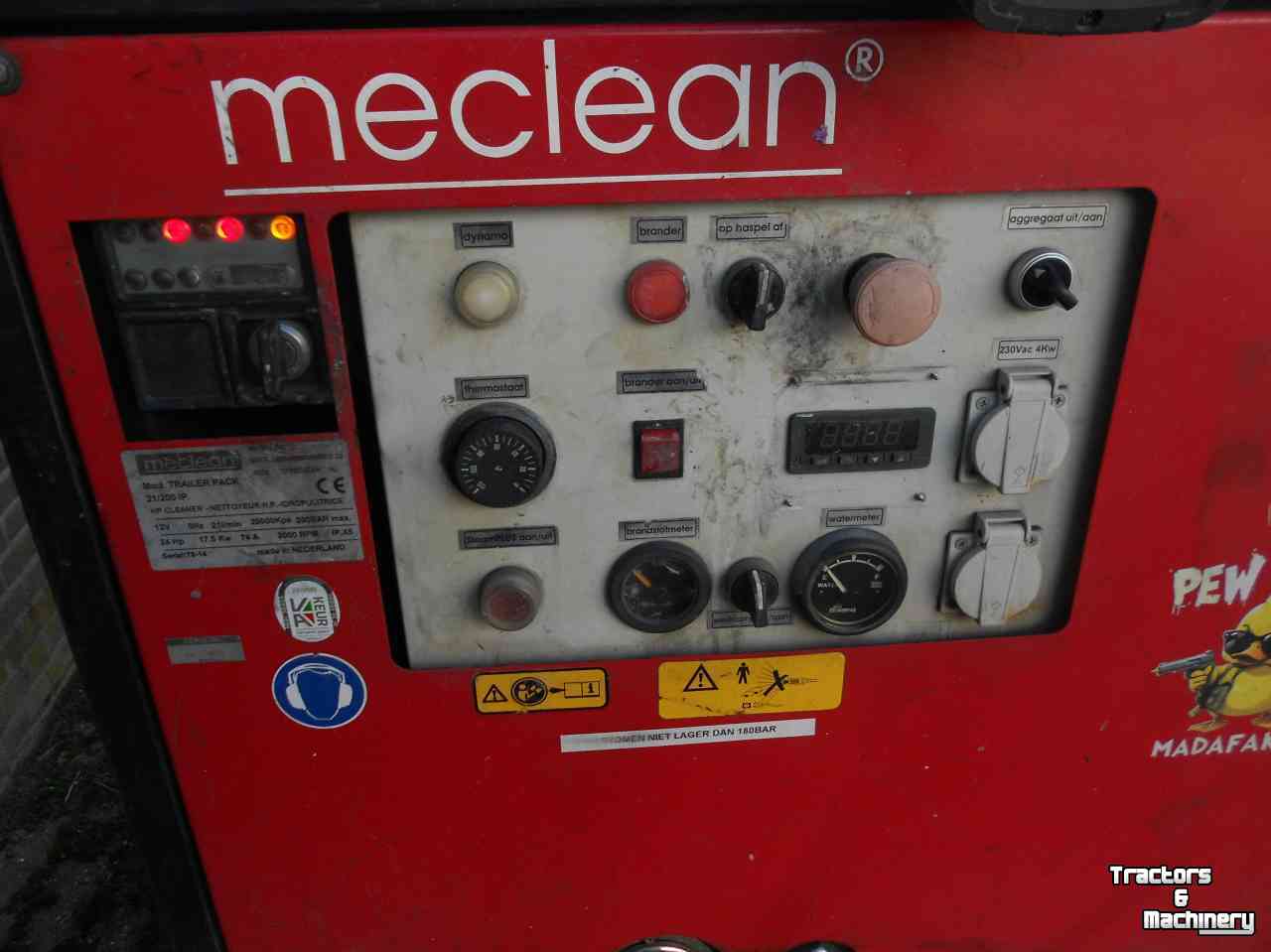Hogedrukreiniger Warm/Koud Meclean mobiel warm water reiniger unit